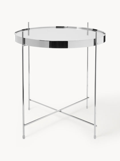 Westwing Mesa auxiliar plegable Cupid tablero de cristal