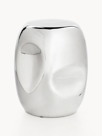 Westwing Mesa Auxiliar Redonda Artesanal De Cerámica Currents