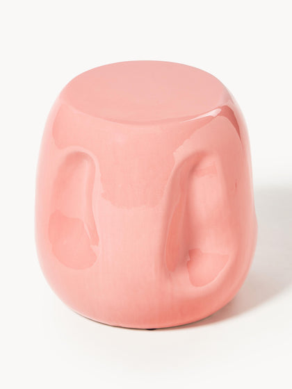 Westwing Mesa Auxiliar Redonda Artesanal De Cerámica Currents