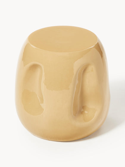 Westwing Mesa Auxiliar Redonda Artesanal De Cerámica Currents