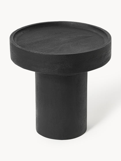 Westwing Mesa Auxiliar Redonda De Madera De Mango Benno