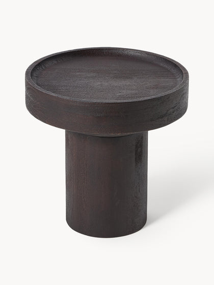 Westwing Mesa Auxiliar Redonda De Madera De Mango Benno