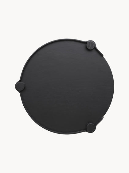 Westwing Mesa Auxiliar Redonda De Madera De Roble Woody