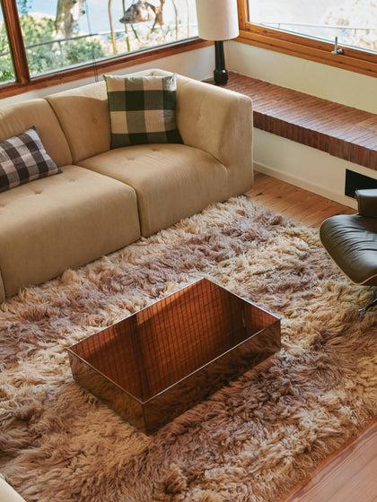 Westwing Mesa De Centro Artesanal De Cristal De Espejo Mirror 80 Cm