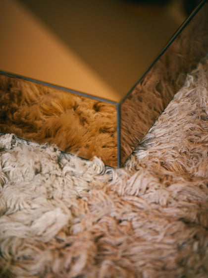 Westwing Mesa De Centro Artesanal De Cristal De Espejo Mirror 90 Cm