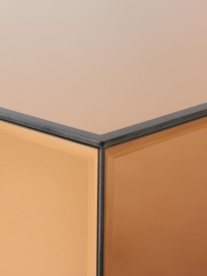 Westwing Mesa De Centro Artesanal De Cristal De Espejo Mirror 90 Cm