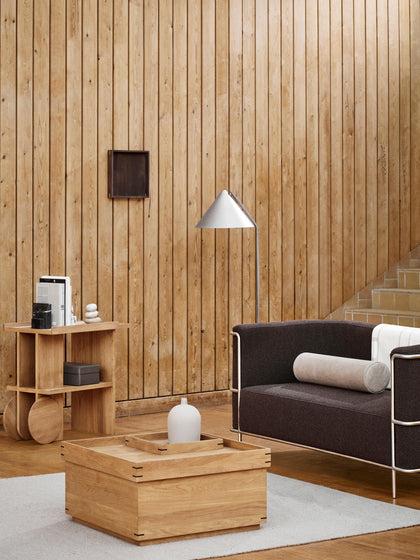 Westwing Mesa De Centro Artesanal De Madera De Roble Con Espacio De Almacenamiento Japanese