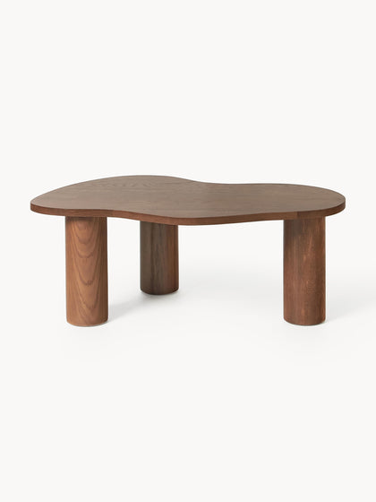 Westwing Mesa De Centro De Forma Orgánica De Madera De Nogal Didi