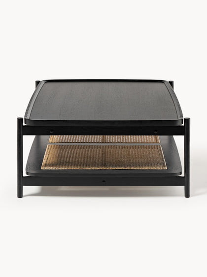 Westwing Mesa De Centro De Madera Con Espacio De Almacenaje De Tejido Vienés Libby