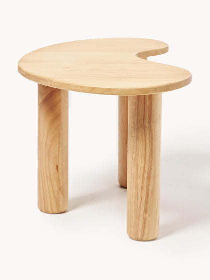 Westwing Mesa De Centro De Madera De Caucho Con Forma Orgánica Luppa