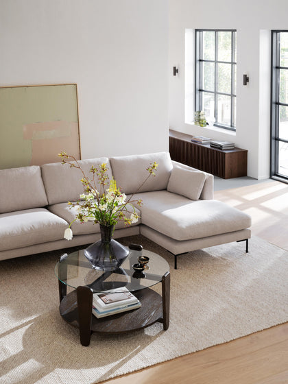 Westwing Mesa De Centro Redonda De Madera De Roble Arran