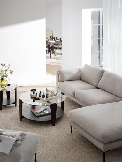 Westwing Mesa De Centro Redonda De Madera De Roble Arran