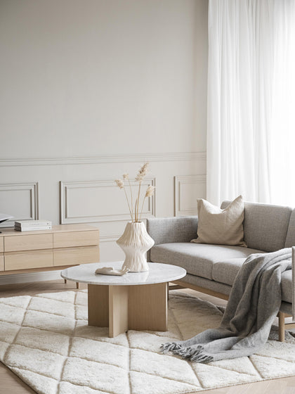 Westwing Mesa De Centro Redonda De Mármol Brooksville