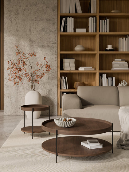 Westwing Mesa De Centro Redonda Grande De Madera Renee