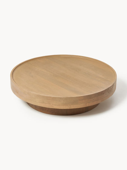 Westwing Mesa De Centro Redonda XL De Madera De Mango Benno