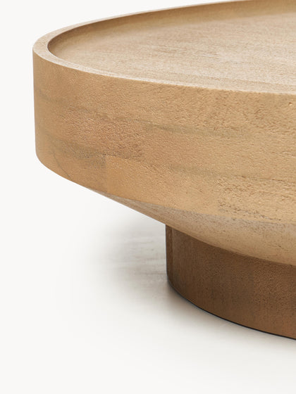 Westwing Mesa De Centro Redonda XL De Madera De Mango Benno