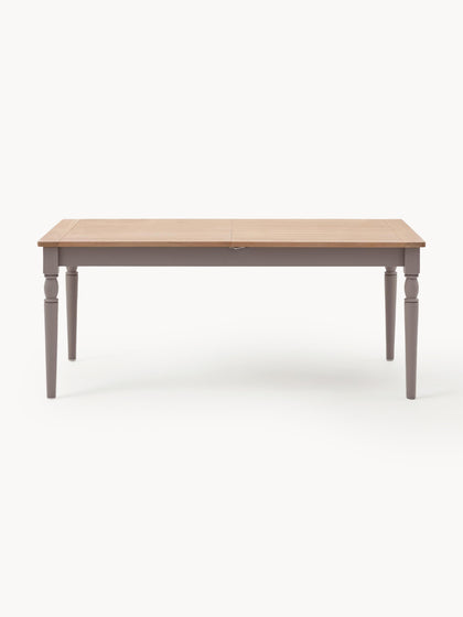 Westwing Mesa de comedor artesanal de madera Eton 180 - 230 x 95 cm