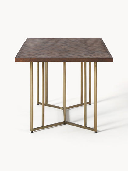 Westwing Mesa De Comedor De Madera De Mango Con Diseño Espiga Luca Tamaños Diferentes