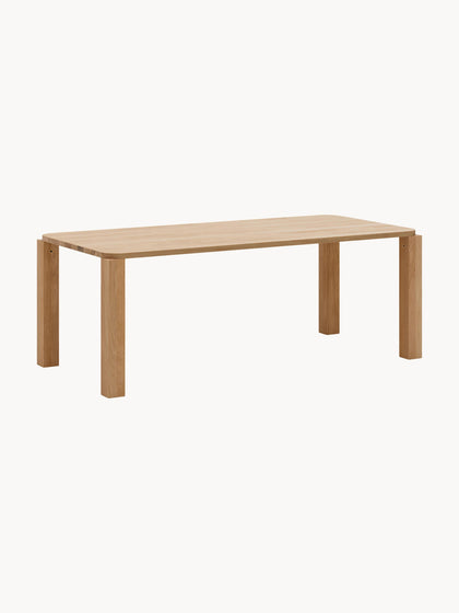 Westwing Mesa de comedor de madera de roble Atlas tamaños diferentes