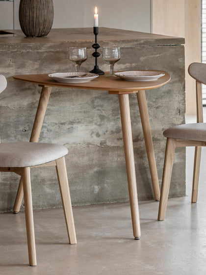 Westwing Mesa De Comedor De Madera De Roble Hatfield 80 X 90 Cm