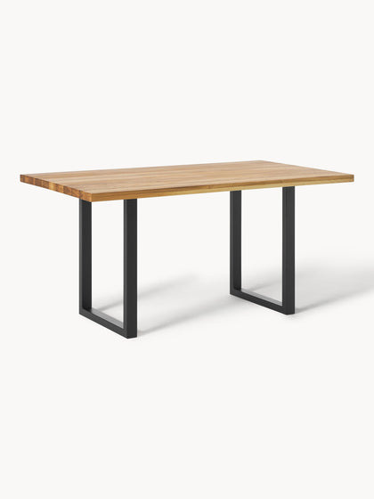 Westwing Mesa de comedor de madera de roble Oliver tamaños diferentes