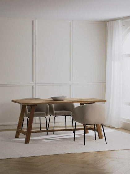 Westwing Mesa De Comedor De Madera De Teca Lawas Tamaños Diferentes