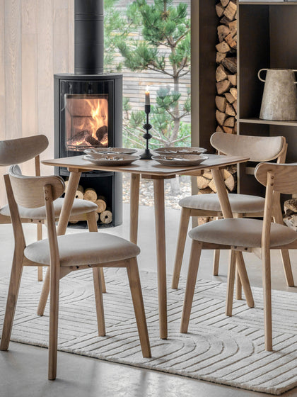 Westwing Mesa De Comedor De Madera Hatfield 77 X 77 Cm