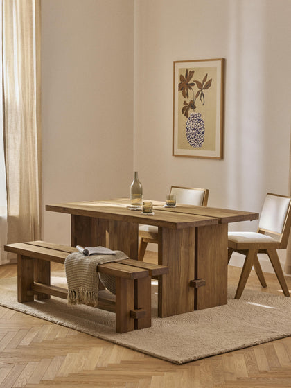 Westwing Mesa De Comedor De Teca Hugo Tamaños Diferentes