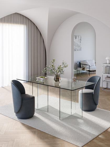 Westwing Mesa De Comedor De Vidrio Anouk 180 X 90 Cm