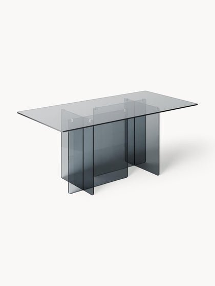 Westwing Mesa de comedor de vidrio Anouk 180 x 90 cm
