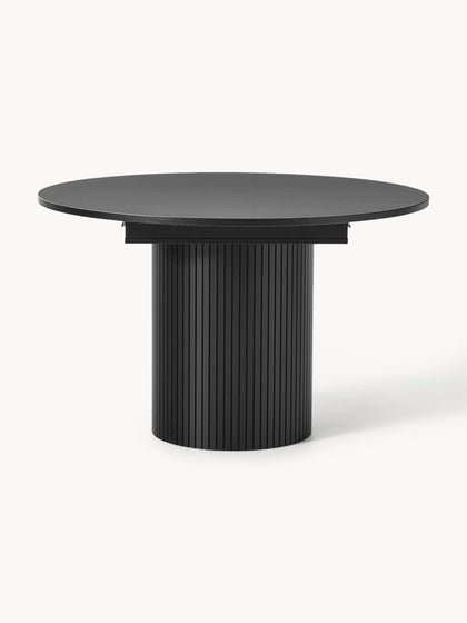 Westwing Mesa de comedor extensible acanalada Filo 120 - 160 x 75 cm