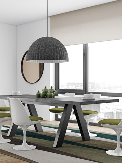 Westwing Mesa De Comedor Extensible En Look Cemento Apex 200-250 x 100 cm