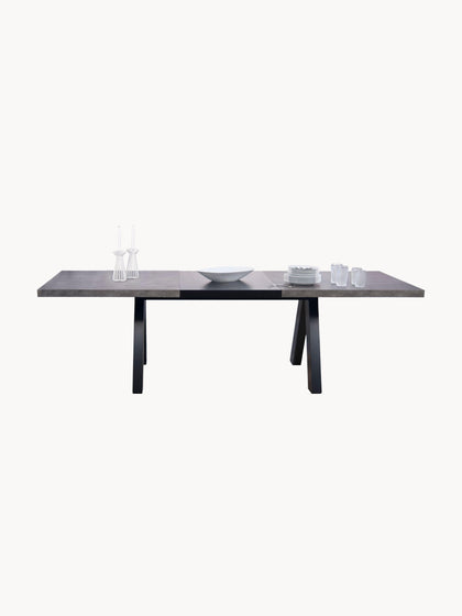 Westwing Mesa De Comedor Extensible En Look Cemento Apex 200-250 x 100 cm
