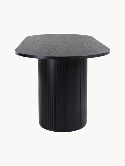 Westwing Mesa De Comedor Ovalada De Madera Bianca 200 x 90 cm