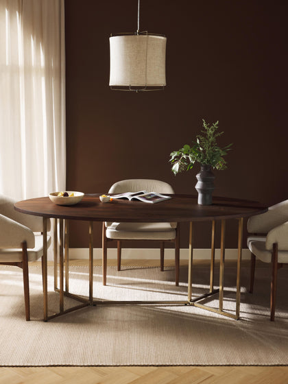 Westwing Mesa De Comedor Ovalada De Madera De Mango Luca Tamaños Diferentes