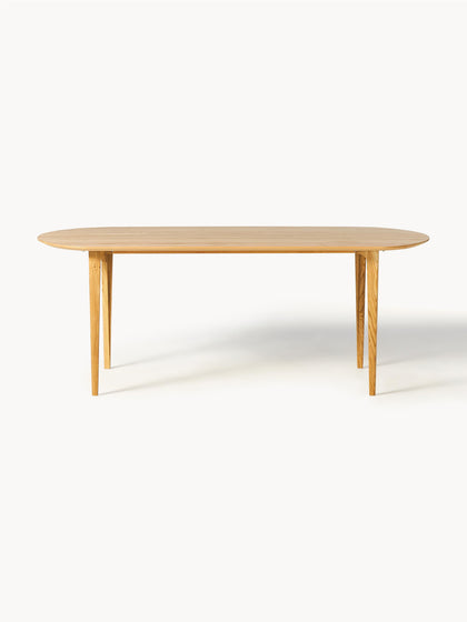 Westwing Mesa De Comedor Ovalada De Madera De Roble Maciza Archie 200 x 100 cm