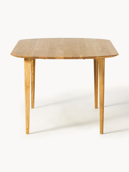 Westwing Mesa De Comedor Ovalada De Madera De Roble Maciza Archie 200 x 100 cm