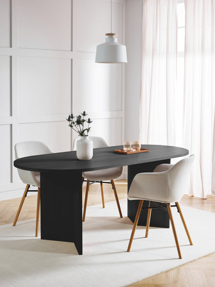 Westwing Mesa De Comedor Ovalada De Madera Toni 200 x 90 cm