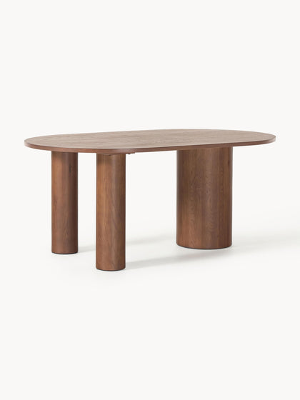 Westwing Mesa de comedor ovalada de roble Dunia 180 x 110 cm