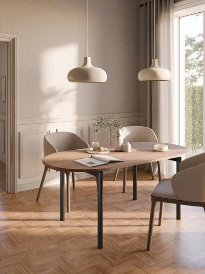 Westwing Mesa De Comedor Ovalada Mavi Tamaños Diferentes