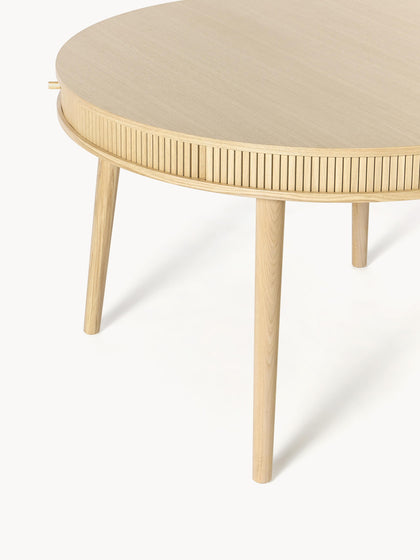 Westwing Mesa De Comedor Redonda Con Espacio De Almacenamiento Calary Ø 120 Cm