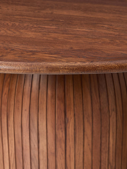 Westwing Mesa De Comedor Redonda Con Estructura Estriada Nelly Tamaños Diferentes