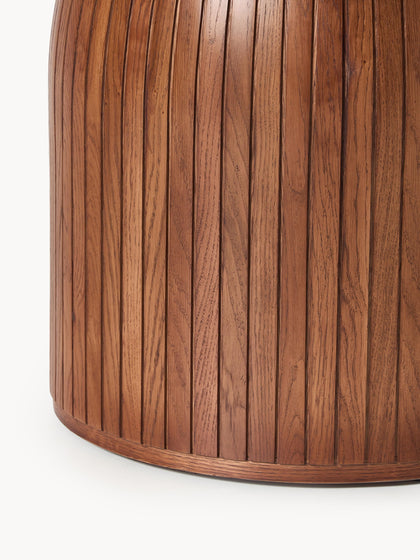 Westwing Mesa De Comedor Redonda Con Estructura Estriada Nelly Tamaños Diferentes