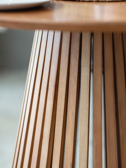 Westwing Mesa De Comedor Redonda De Madera Brookland Ø 90 Cm