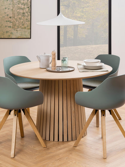 Westwing Mesa De Comedor Redonda De Madera Christo Ø 120 cm