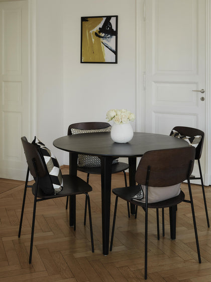 Westwing Mesa De Comedor Redonda De Madera De Mango Archie Ø 110 cm