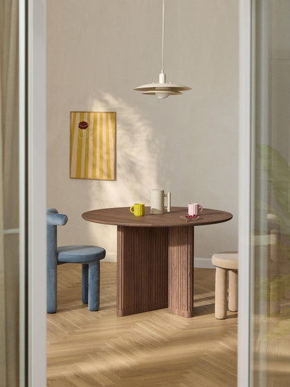 Westwing Mesa De Comedor Redonda De Madera De Roble Jolka Ø 120 Cm