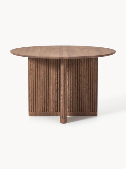 Westwing Mesa De Comedor Redonda De Madera De Roble Jolka Ø 120 Cm