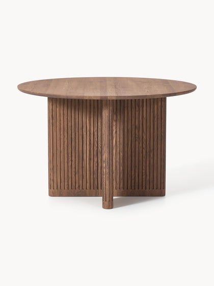 Westwing Mesa De Comedor Redonda De Madera De Roble Jolka Ø 120 Cm