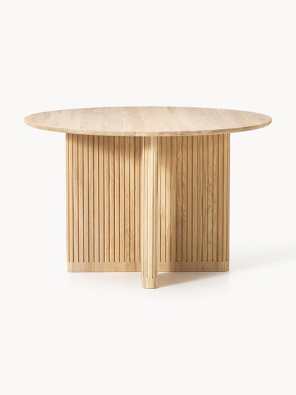 Westwing Mesa De Comedor Redonda De Madera De Roble Jolka Ø 120 Cm